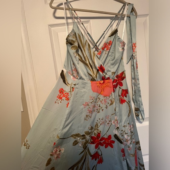 Lulus Flora Satin Print Dress - Picture 4 of 7